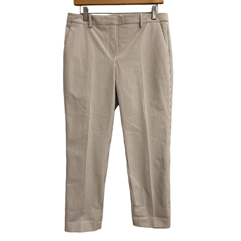 NWT Theory Treeca multi color stripe ankle pants size 6
